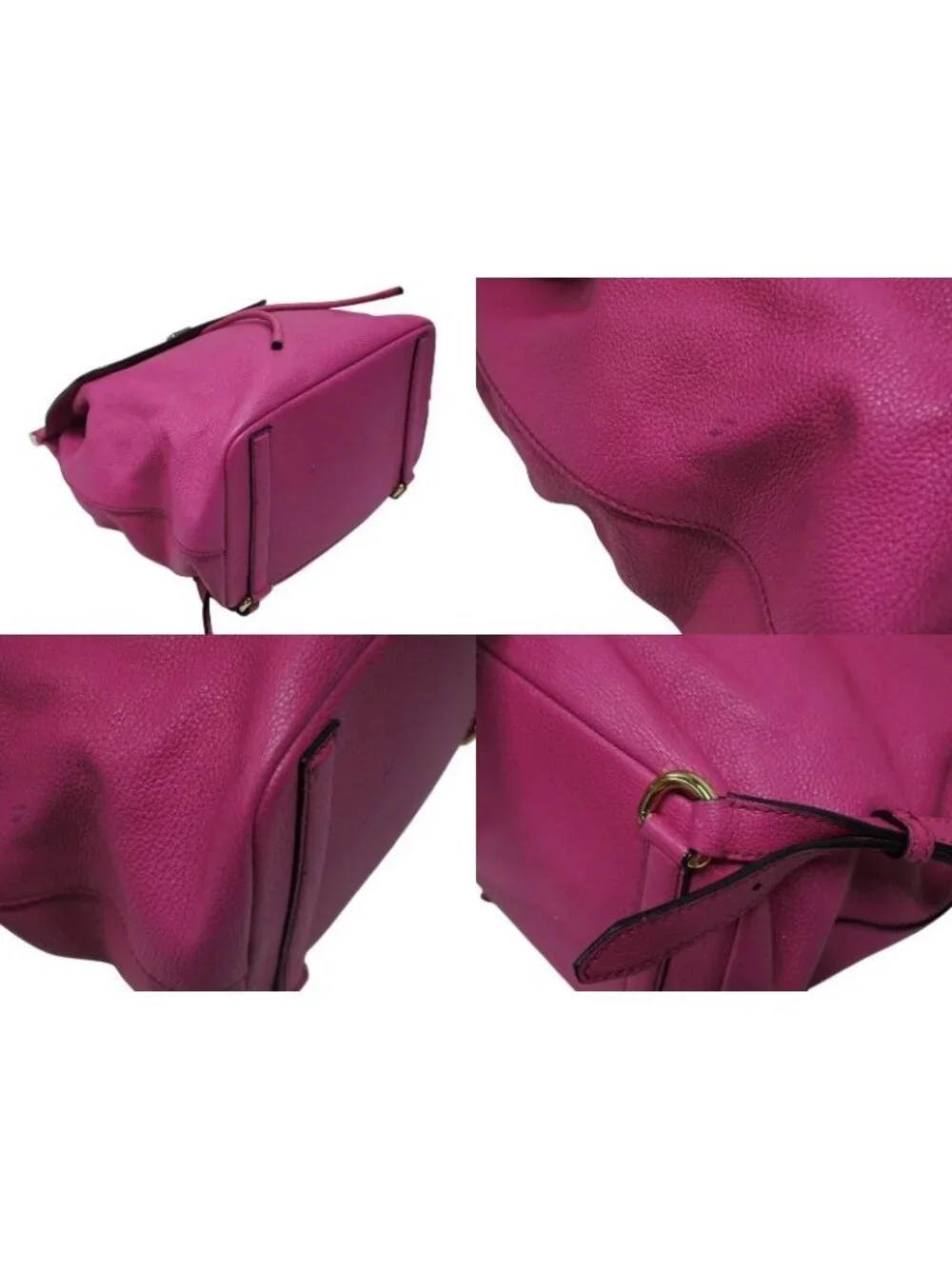 Dolce & Gabbana Backpack Leather Pink Gold